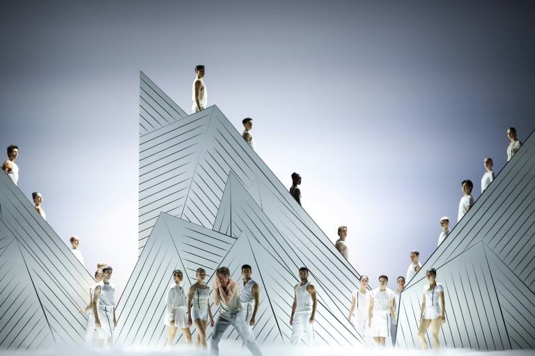 Des danseurs du Ballet de Monte-Carlo lors de la répétition du ballet « Ma Bayadère », une création du danseur et chorégraphe français Jean-Christophe Maillot, à Monaco le 22 décembre 2025