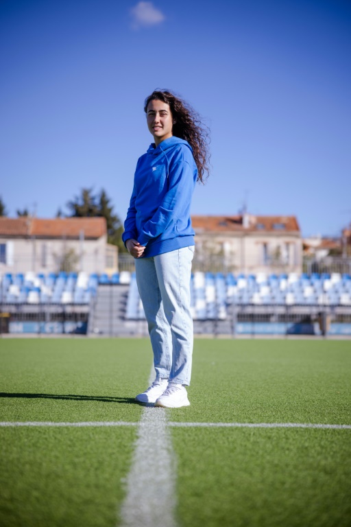 La défenseuse de Marseille Roxane Couasnon lors d'un entraînement le 25 novembre 2025.