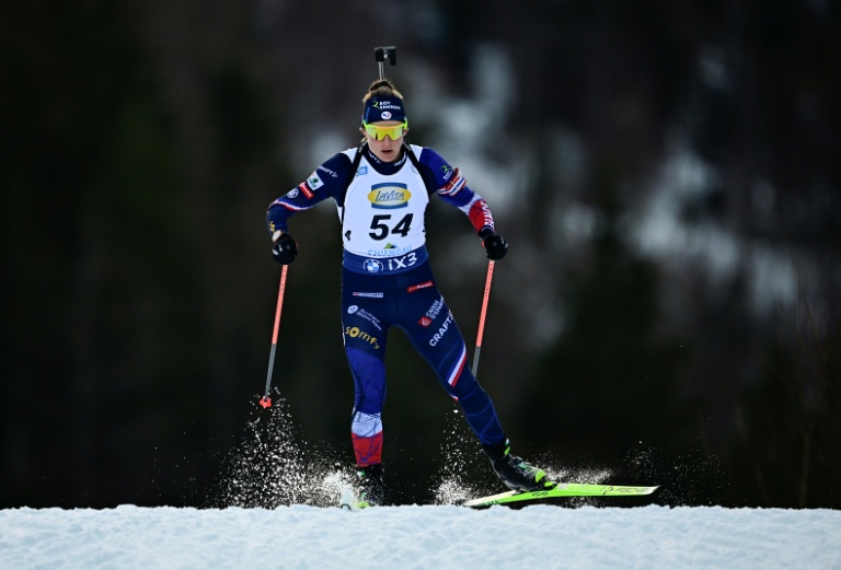 La Française Justine Braisaz-Bouchet dans le sprint de Coupe du monde de Rupholding le 16 janvier 2026 en Allemagne