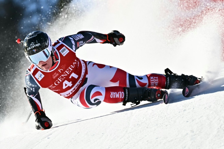 Le Français Alban Elezi Cannaferina a pris la 14e place du Super G de Kitzbühel (Autriche) le 23 janvier 2026
