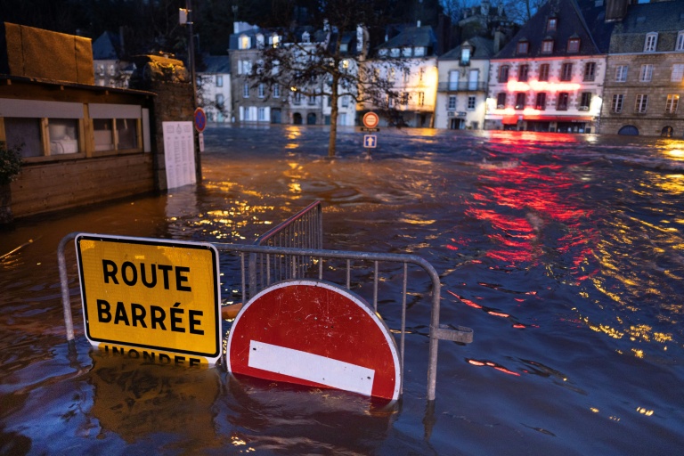 Inondations à Quimperlé (Finistère), le 22 janvier 2026