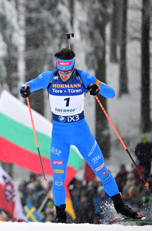 L'Italien Tommaso Giacomel a remporté la poursuite hommes d'Oberhof (Allemagne), comptant pour la Coupe du monde de biathlon, le 10 janvier 2026