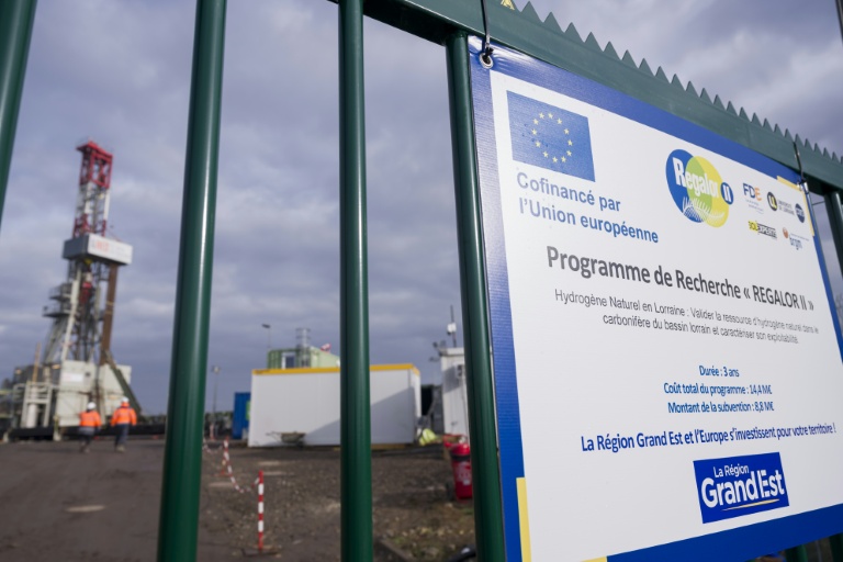 Le site de forage du projet REGALOR II, piloté par La Française de l’Énergie, le 23 janvier 2026 à Pontpierre, en Moselle