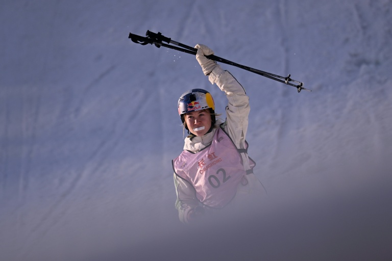 La championne française de ski acrobatique Tess Ledeux à Pékin le 1er décembre 2024.