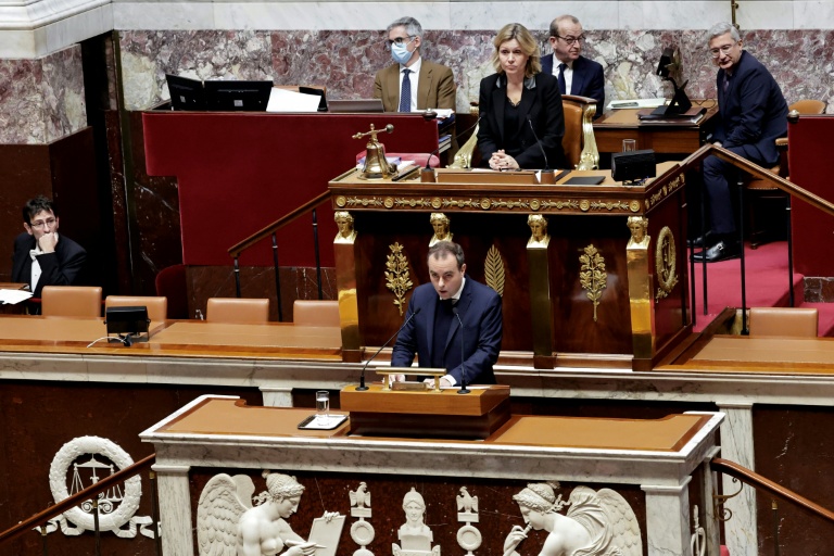 Le Premier ministre Sébastien Lecornu s'exprime à l'Assemblée nationale le 23 janvier 2026 à Paris