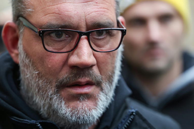Le patron de la Coordination Rurale Bertrand Venteau devant l'Assemblée nationale à Paris, le 8 janvier 2026
