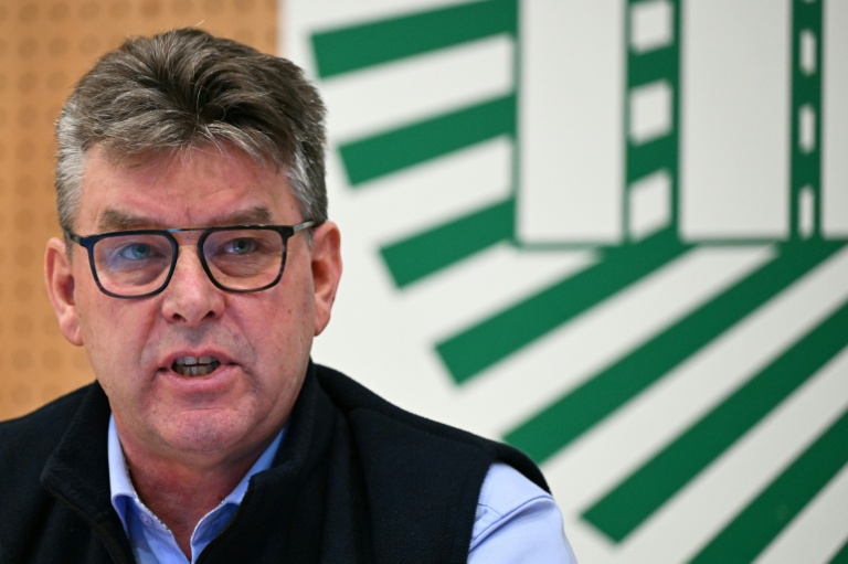 Le secrétaire général de la FNSEA Hervé Lapie, à Paris, le 8 janvier 2026