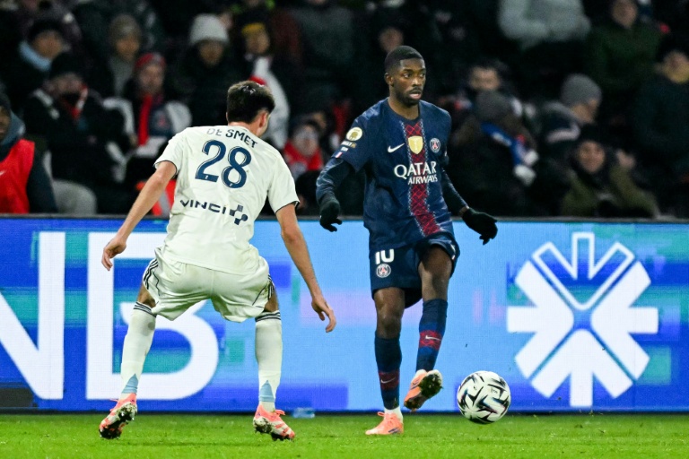 Ousmane Dembélé, le N.10 du PSG, dans le derby de la capitale contre le PFC en Ligue 1 le 4 janvier 2026 au Parc des princes