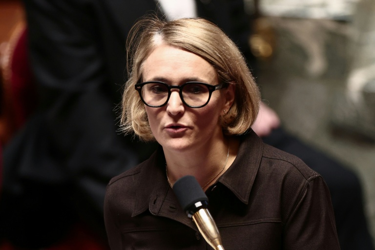 la ministre déléguée Marie-Pierre Vedrenne à l'Assemblée nationale, le 5 novembre 2025 à Paris