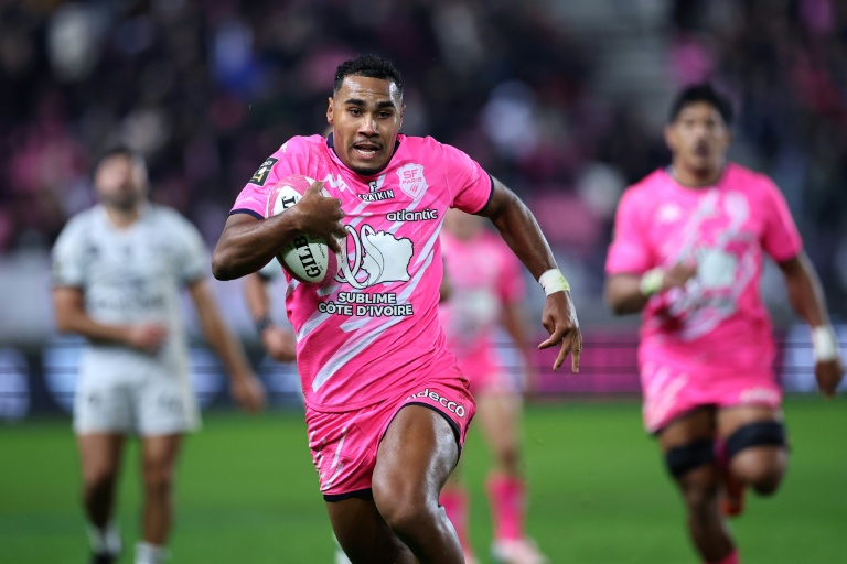 Le trois-quarts centre du Stade français Noah Nene en match de Top 14 contre Toulon le 23 novembre 2025 à Paris