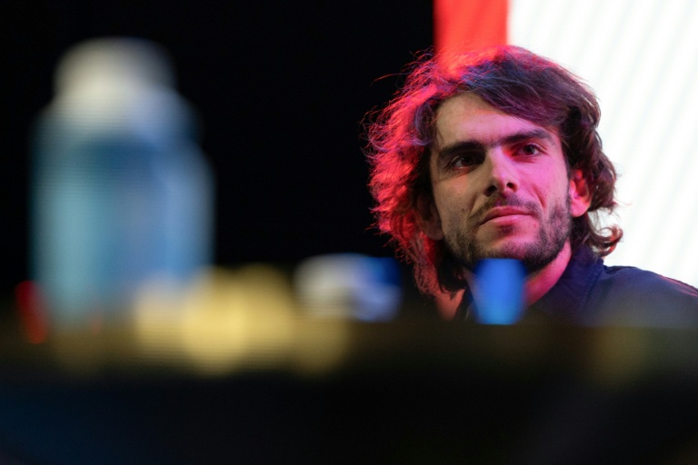 Le coureur français Guillaume Martin-Guyonnet, de l'équipe Groupama-FDJ, lors de la présentation de son équipe cycliste pour la saison 2026, à Paris, le 9 janvier 2026