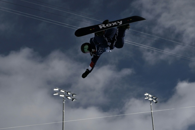 La snowboardeuse américaine Chloé Kim lors des qualifications de half-pipe aux JO d'hiver 2026 à Livigno, le 11 février 2026