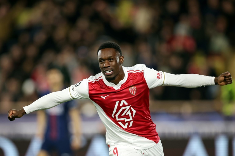Folarin Balogun auteur d'un doublé avec Monaco contre le PSG en barrage aller de la Ligue des champions, le 17 février 2026 à Louis II