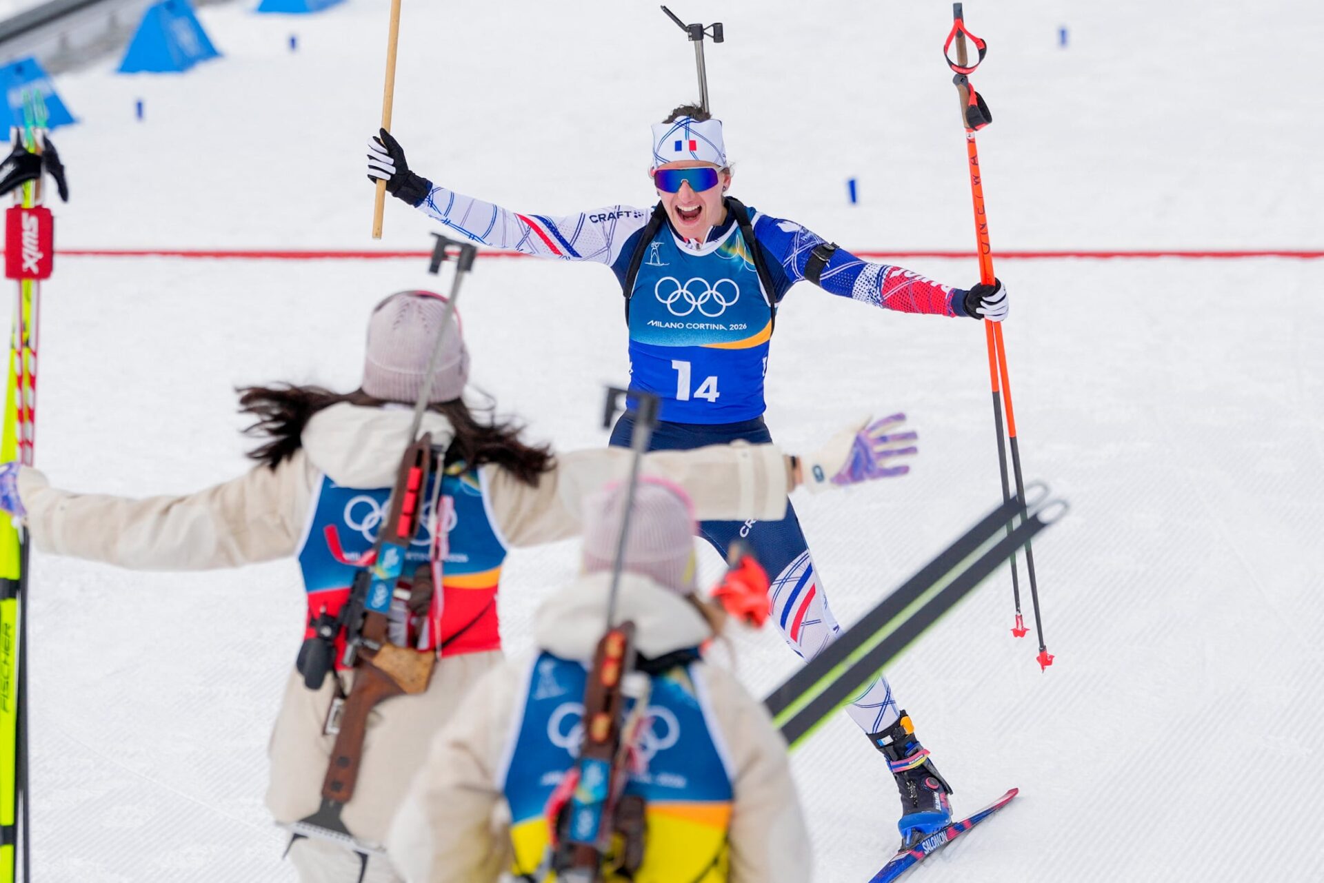 Le biathlon féminin français sacré en Italie