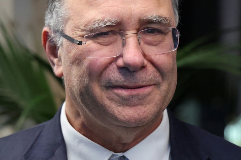 Patrick Pouyanne, président-directeur général de TotalEnergies, participe à l'événement Business France à Davos, en Suisse, le 20 janvier 2026