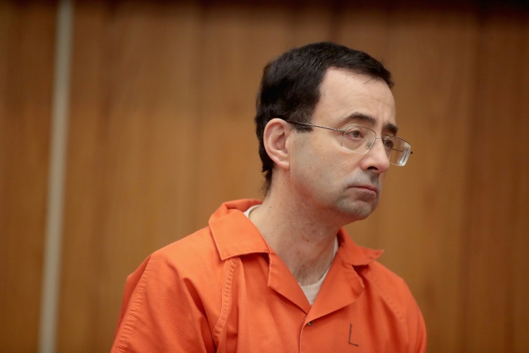 L'ex-médecin Larry Nassar au tribunal le 5 février 2018 à Charlotte, dans l'Etat américain du Michigan