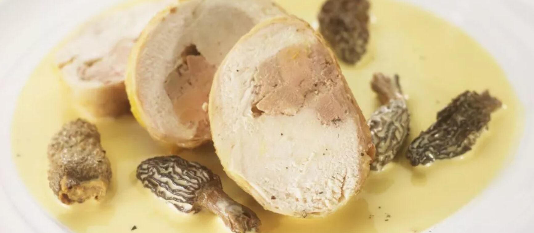 Le poulet au vin jaune et aux morilles façon Romuald Fassenet
