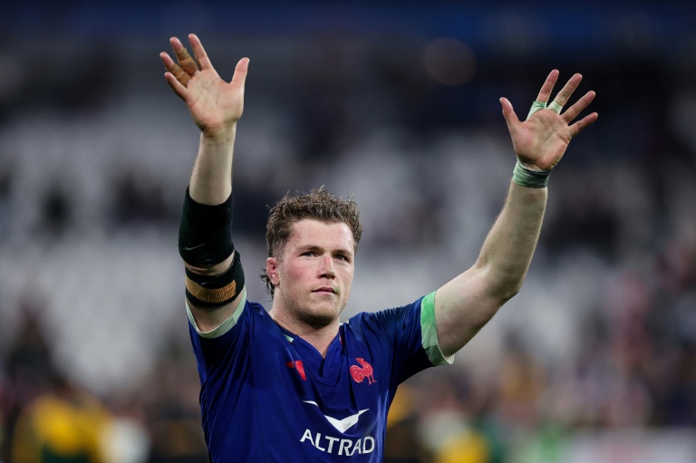 Le deuxième ligne du XV de France Thibaud Flament, ici après le match contre l'Afrique du Sud le 8 novembre 2025, sera titulaire contre l'Italie