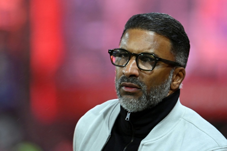 Le nouvel entraîneur de l'Olympique de Marseille Habib Beye avant le match de Ligue 1 contre Brest, au stade Francis Le Blé, le 20 février 2026