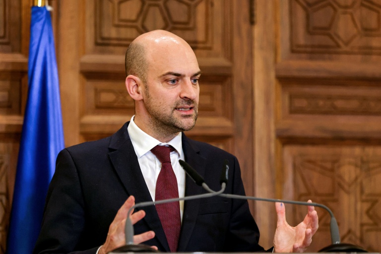 Le ministre des Affaires étrangères Jean-Noël Barrot à Beyrouth, au LIban, le 6 février 2026