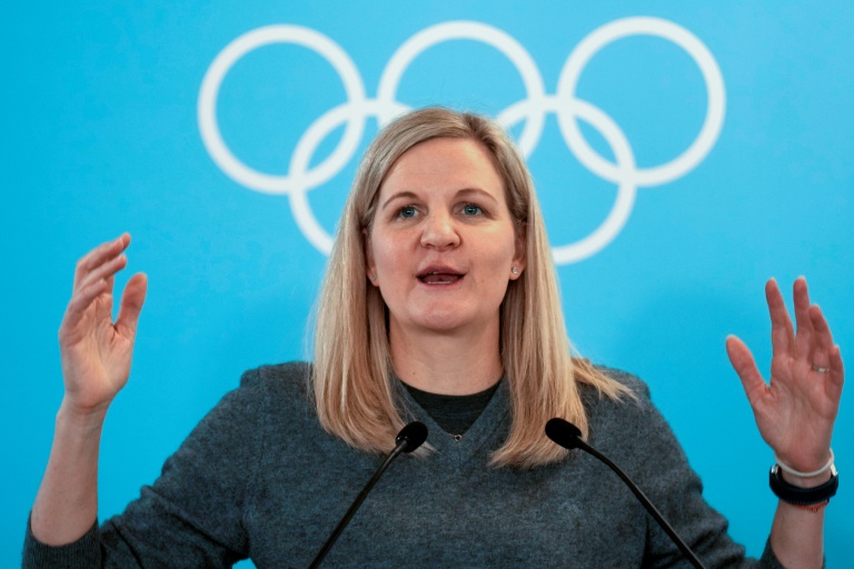 La présidente du CIO Kirsty Coventry, le 22 février 2026 à Milan