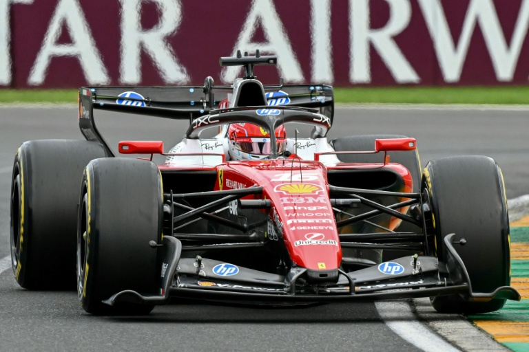 Charles Leclerc au volant de sa Ferrari lors des qualifications du Grand Prix d'Australie, le 7 mars 2026 à Melbourne