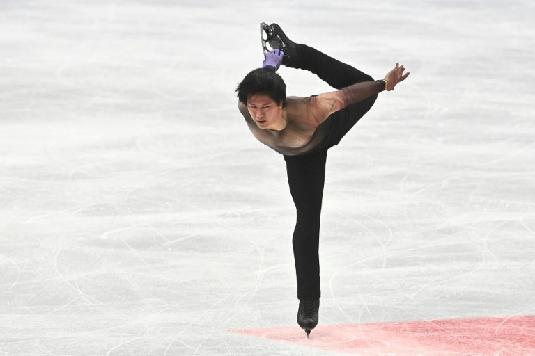 Adam Siao Him Fa lors du programme court des Mondiaux de patinage de Prague, le 26 mars 2026