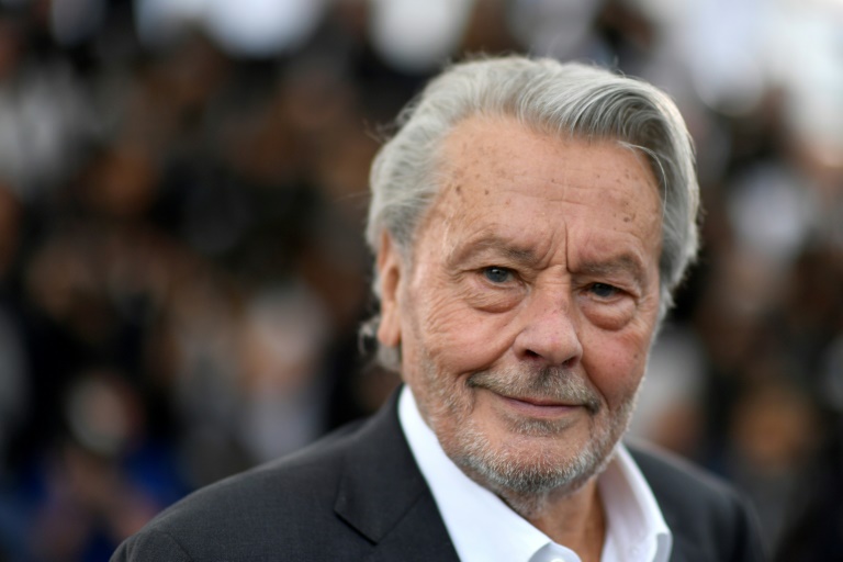Alain Delon le 19 mai 2019, à Cannes, dans les Alpes-Maritimes