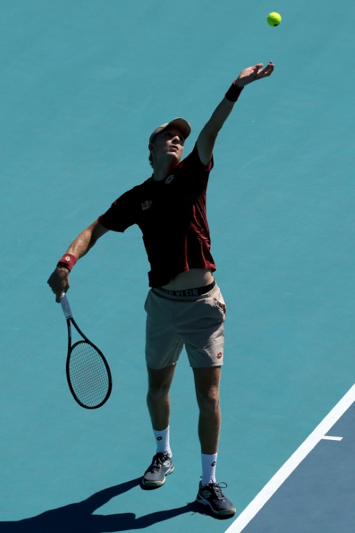 L'Espagnol Martin Landaluce en huitièmes de finale du Masters 1000 de Miami le 24 mars 2026