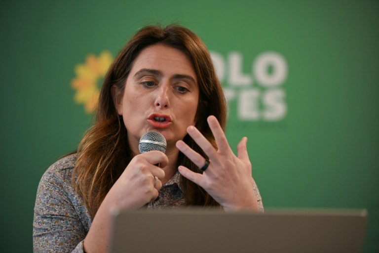 La secrétaire nationale des Ecologistes Marine Tondelier le 19 janvier 2026, à Paris