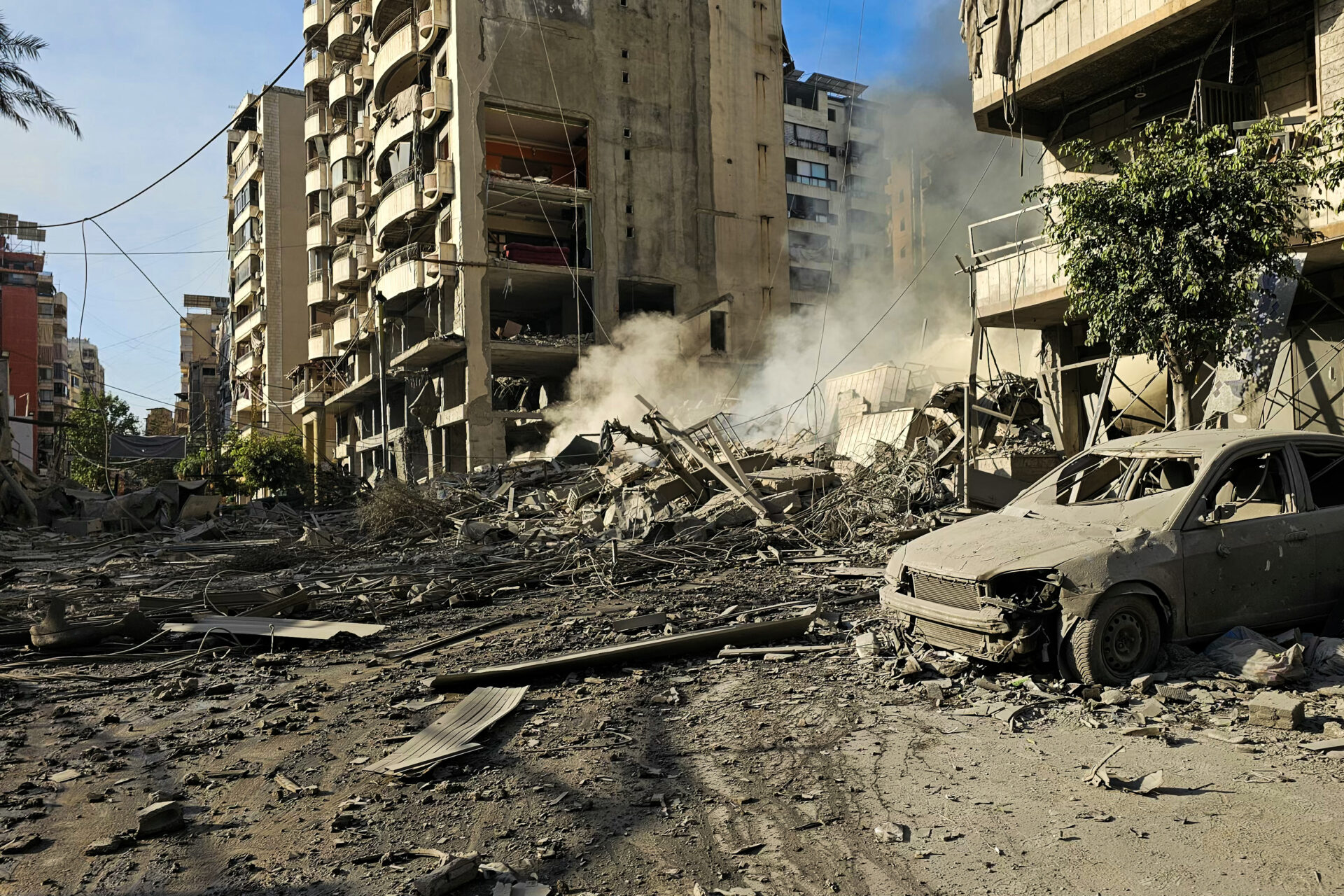 Beyrouth après les bombardements israéliens