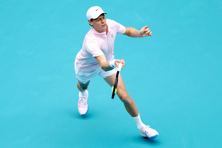Jannik Sinner lors de la finale du Masters 1000 de Miami contre Jiri Lehecka, le 29 mars 2026