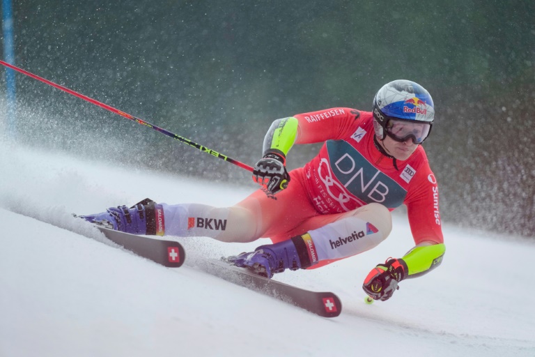 Le Suisse Marco Odermatt à Kvitfjell près de Lillehammer le 24 mars 2026 en Norvège.