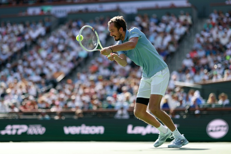 Daniil Medvedev lors de la finale d'Indian Wells contre Jannik Sinner, le 15 mars 2026
