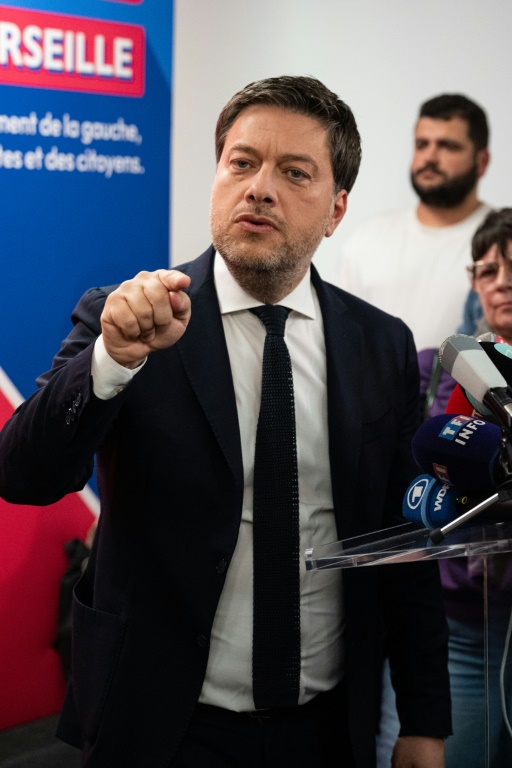 Le maire sortant de Marseille, Benoît Payan, le 17 mars 2026 à Marseille