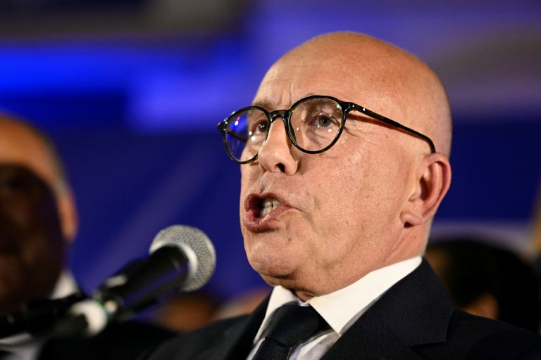 Eric Ciotti, candidat aux municipales à Nice, le 15 mars 2026 à Nice