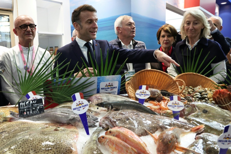 Le président de la République Emmanuel Macron au Salon de l'agriculture le 21 février 2026