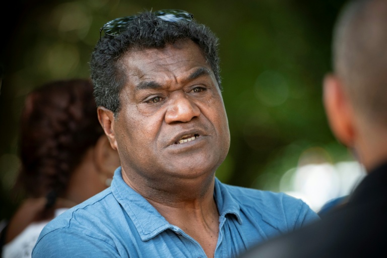Le leader indépendantiste kanak Christian Tein à Ponerihouen, le 6 décembre 2025 en Nouvelle-Calédonie