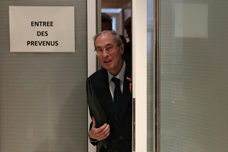 L'ancien secrétaire général de l'Elysée Claude Guéant, le 8 avril 2025 au tribunal de Paris