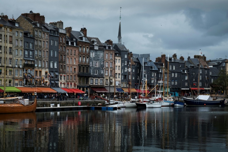 Le port d'Honfleur, dans le Calvados, le 1er novembre 2018