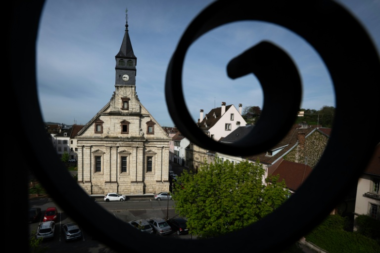 Le temple protestant Saint-Martin de Montbéliard, dans le Doubs, le 17 avril 2026