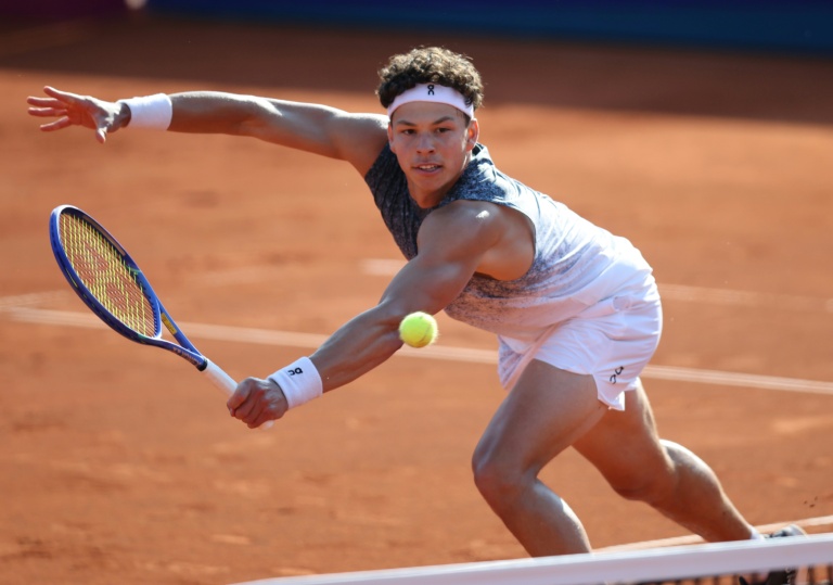 L'Américain Ben Shelton en demi-finale du tournoi de Munich le 18 avril 2026.