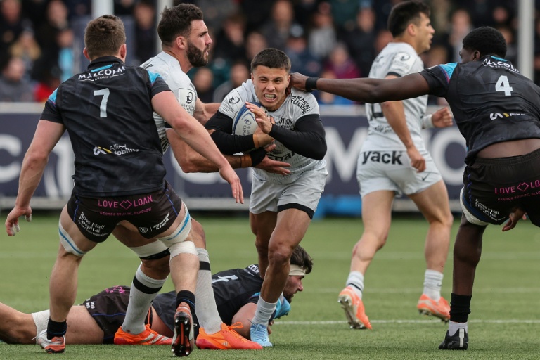 Le Toulonnais Gaël Drean lors du quart de finale de Champions Cup contre Glasgow au Scotstoun Stadium le 11 avril 2026