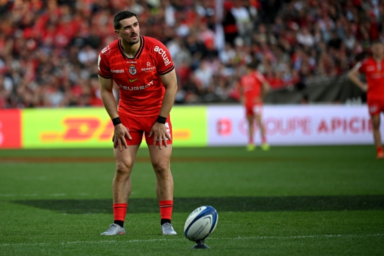 L'arrière-buteur du Stade toulousain Thomas Ramos au cours du match de Champions Cup contre Bristol le 4 avril 2026 au stade Ernest-Wallon à Toulouse