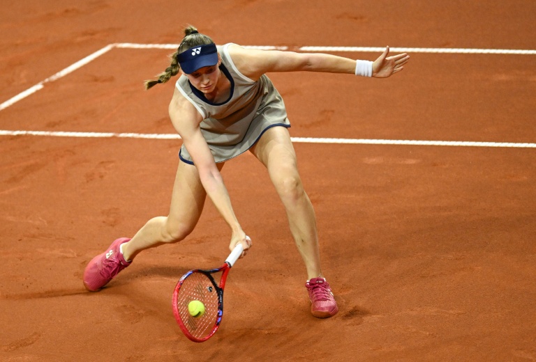 La N.2 mondiale Elena Rybakina en finale du tournoi de Stuttgart le 19 avril 2026