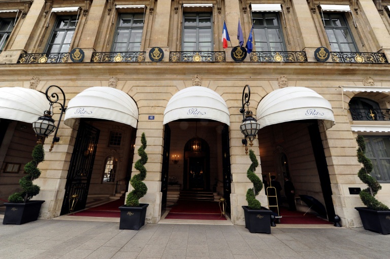 L'entrée du Ritz à Paris le 18 octobre 2011