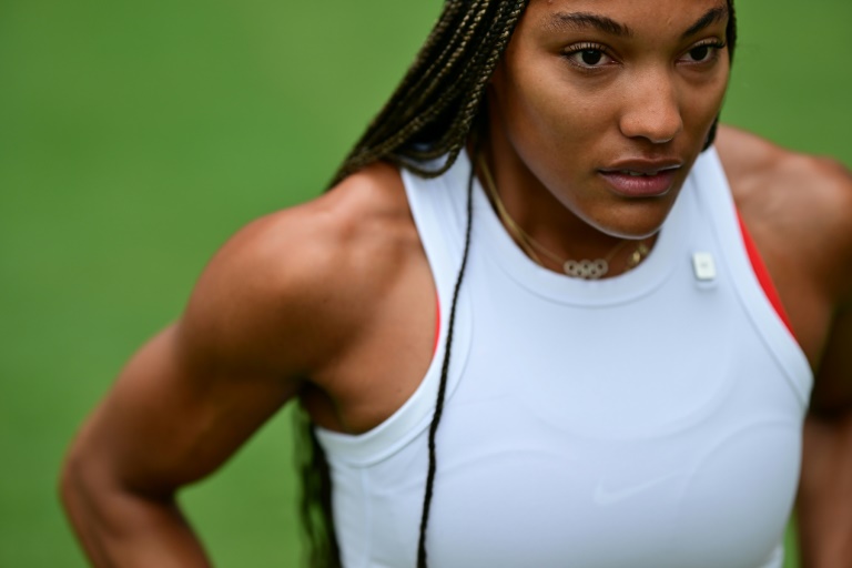La sauteuse en longueur américaine Tara Davis-Woodhall, le 12 septembre 2025 à Tokyo