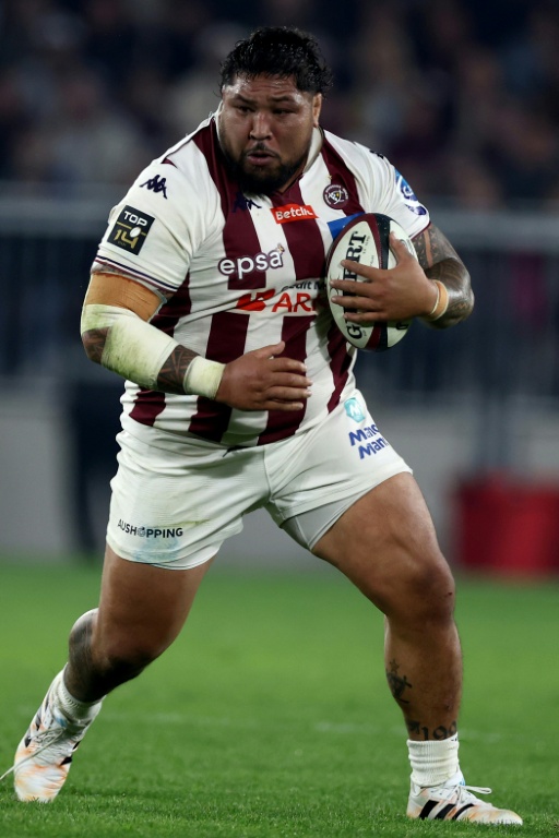 Ben Tameifuna lors du match de Top14 entre l'UBB et Toulouse, le 22 mars 2026 à Bordeaux