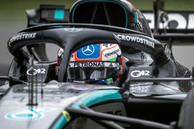 Le pilote italien de Mercedes Kimi Antonelli participe au GP du Canada sur le circuit Gilles-Villeneuve à Montréal, le 24 mai 2026