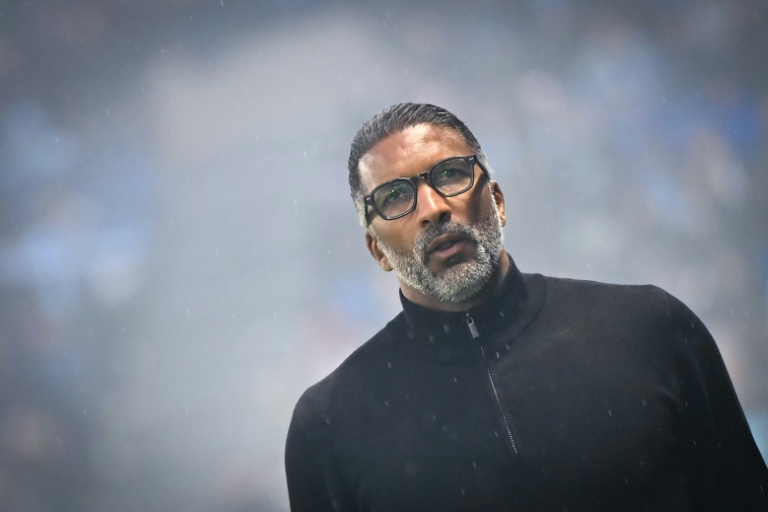 L'entraîneur de l'OM Habib Beye lors du match de Ligue 1 face au Havre, le 10 mai 2026 au stade Océane